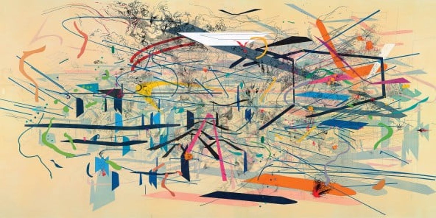 Retopistics : A Renegade Excavation, par l’Éthiopienne Julie Mehretu. © CHRISTIE’S IMAGES/CORBIS