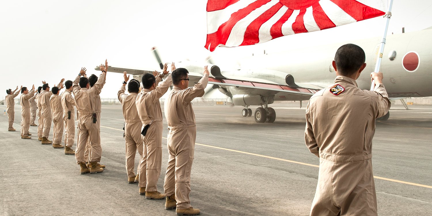 Décollage d’un patrouilleur sur la base japonaise de Djibouti. © Nicolas Righetti/Lundi13