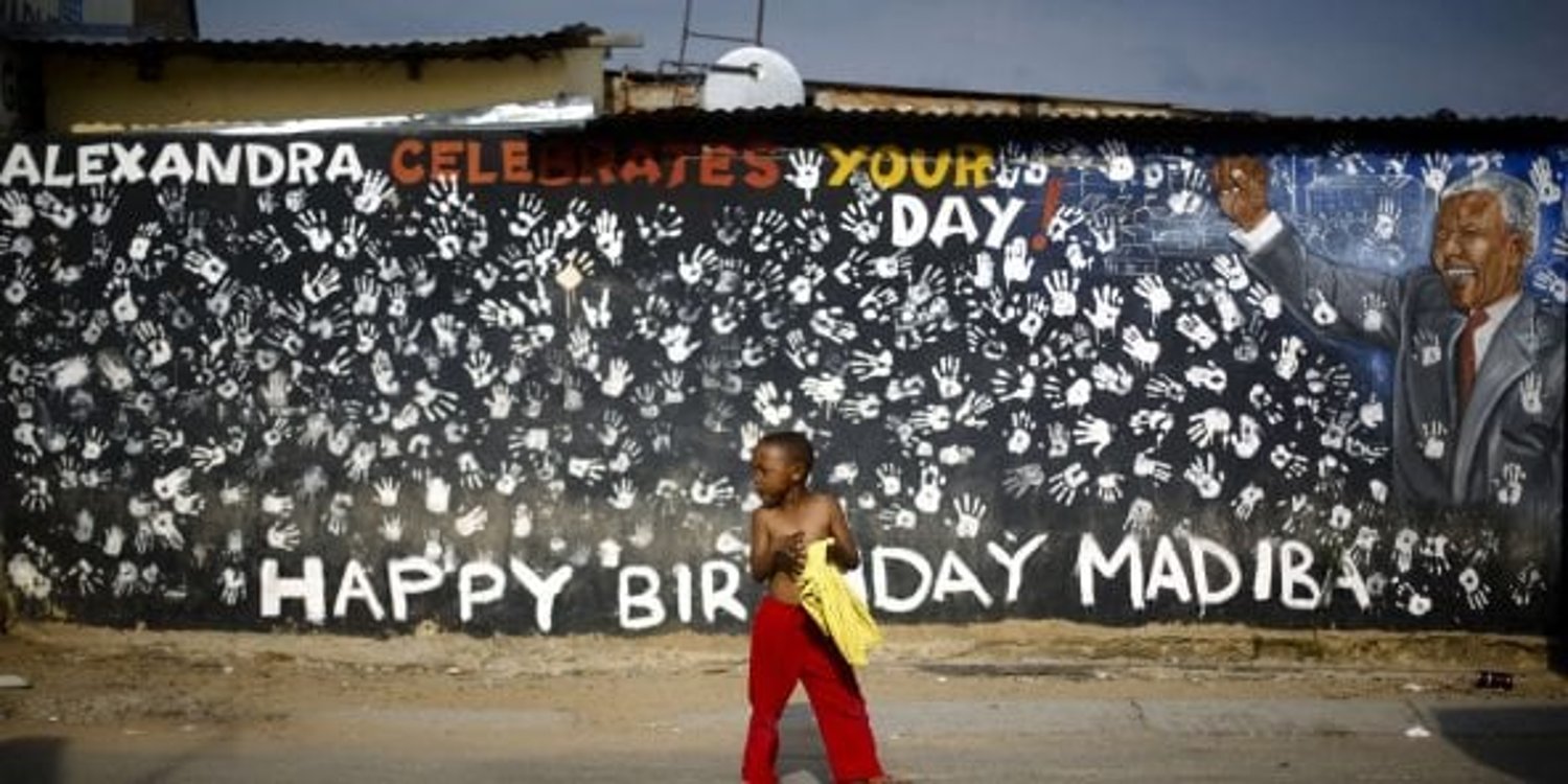 Dans le township d’Alexandra, en Afrique du Sud, en 2013. © Markus Schreiber/AP/SIPA