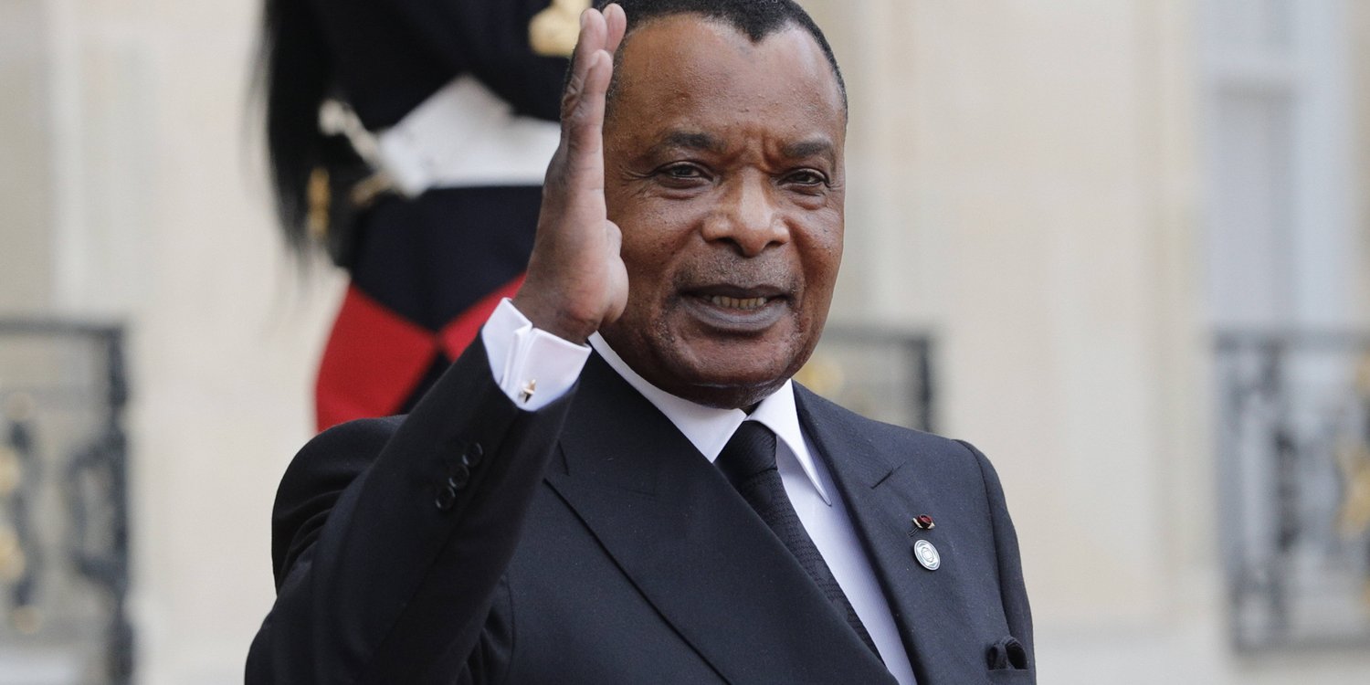 Le président congolais Denis Sassou Nguesso, à l’Élysée le 30 septembre 2019. © Kamil Zihnioglu/AP/SIPA