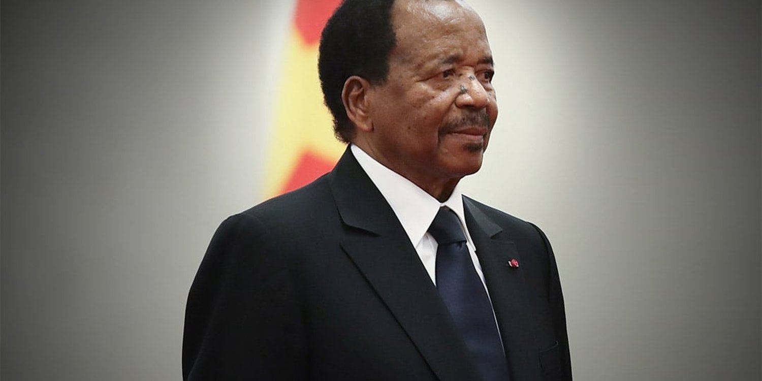 Le président camrounais Paul Biya, le 22 mars 2018. © Lintao Zhang/Getty Images)
