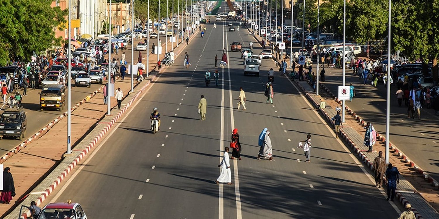 Dans le centre-ville de Niamey. © ISSOUF SANOGO/AFP