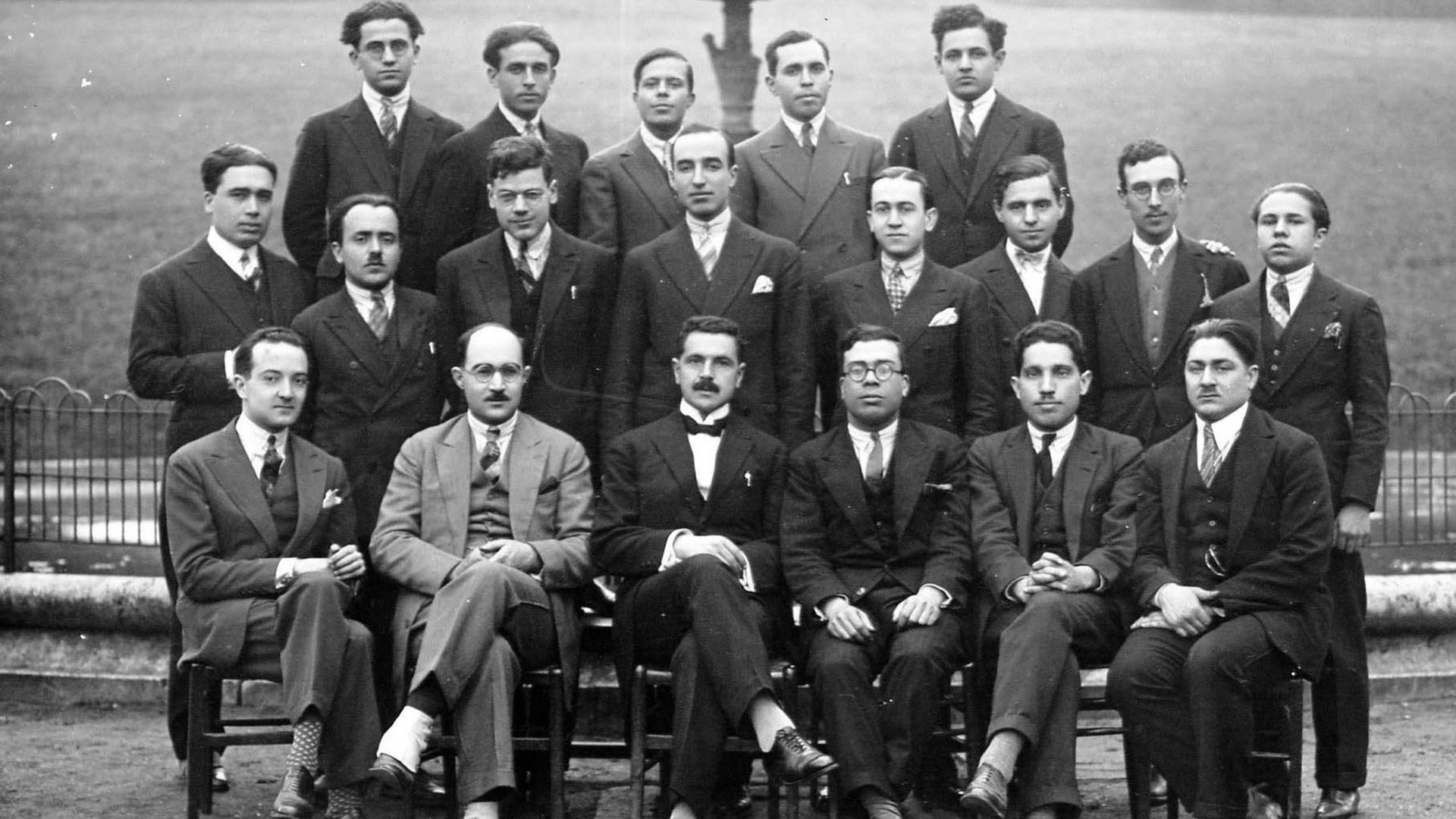 Membres de l’Association des étudiants musulmans nord-africains (Aemna) en 1930. © Domaine Public