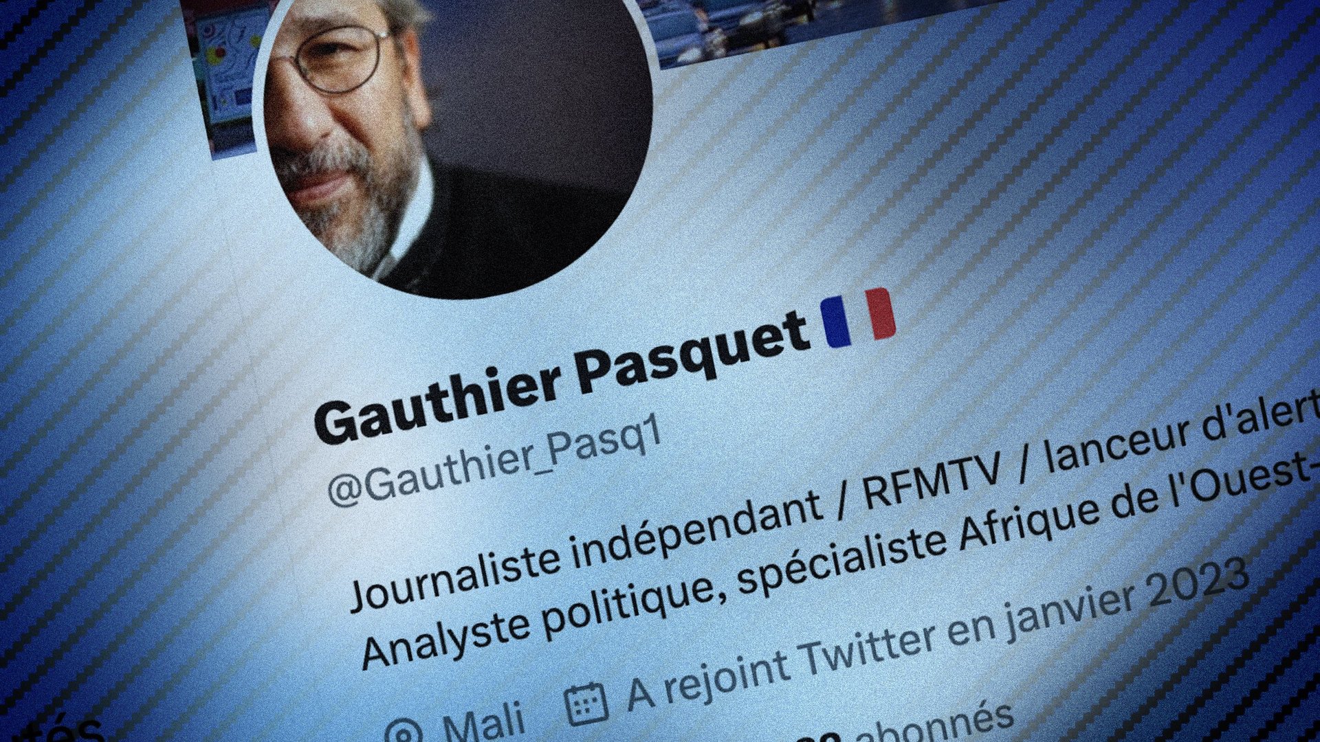 Le compte Twitter « Gauthier Pasquet ». © MONTAGE JA