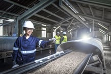 Usine de production d’engrais OCP, au Maroc. © HOC
