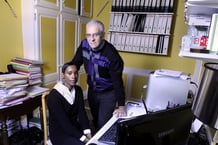 Le couple franco-rwandais Alain et Dafroza Gauthier, à Reims, le 31 octobre 2012. © Vincent Fournier/Jeune Afrique