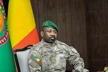 Assimi Goïta au palais de Koulouba, à Bamako, le 8 mars 2025. © Présidence de la République du Mali