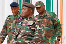 Le général Abdourahamane Tiani, à Niamey, le 28 juillet 2023. © BALIMA BOUREIMA/Anadolu Agency via AFP.