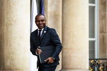 Thani Mohamed Soilihi, ministre délégué auprès du ministre de l’Europe et des Affaires étrangères, chargé de la Francophonie et des Partenariats internationaux, au Palais de l’Élysée, à Paris, en décembre 2024. © Andrea Savorani Neri / NurPhoto via AFP