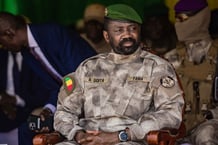 Le président de la transition malienne, Assimi Goïta, le 2 septembre 2023, à Bamako. © Présidence de la République du Mali