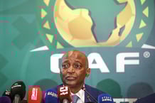 Patrice Motsepe, président de la Confédération africaine de football, en octobre 2022 à Pékin.