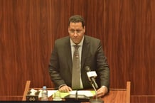 Le nouveau Premier ministre mauritanien, Mokhtar Ould Diay, le 4 septembre 2024, devant les députés. © Primature République islamique de Mauritanie