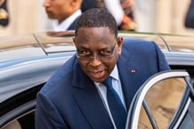Macky Sall à l’Élysée, à Paris, le 23 juin 2023. © Alexis Jumeau/SIPA