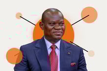 Le président du Gabon, Brice Clotaire Oligui Nguema. © Montage JA