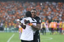 Le gardien ivoirien Yahia Fofana après le coup de sifflet victorieux de la finale de la CAN contre le Nigeria, au stade Alassane-Ouattara, à Abidjan, le 11 février 2024. © Le gardien ivoirien Yahia Fofana aprs le coup de sifflet victorieux lors de la finale de la CAN contre le Nigria au stade Alassane Ouattara Stadium  Abidjan le 11 fvrier.
credit: Fareed Kotb / Anadolu via AFP