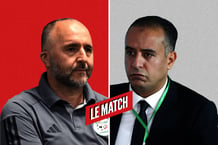 Djamel Belmadi et Walid Sadi. © MONTAGE JA : PP AGENCY/SIPA ; Billel Bensalem/APP/NurPhoto / NurPhoto via AFP