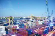 Vue du port autonome de Dakar (Sénégal), géré par DP World. © Sylvain Cherkaoui pour JA