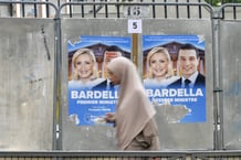 Avant le premier tour des élections législatives françaises du 30 juin 2024, à Bagnolet, en Seine-Saint-Denis (région parisienne). © Serge Attal / Only France via AFP