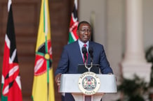 Le président kényan William Ruto à Nairobi, le 4 juillet 2024. © Tony Karumba / AFP