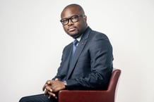 Romuald Wadagni (Benin), ministre de l’Economie et des Finances. A Abidjan, le 10 juin 2022. © Issam Zejly pour JA