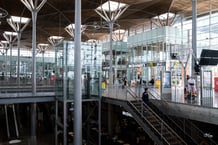 En 2014, la nouvelle gare ferroviaire de Casa-Port a remplacé l’ancienne pour répondre à la hausse du trafic de voyageurs. © Martin Bertrand / Hans Lucas