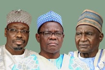 Issa Tchiroma Bakary, Maurice Kamto et Béllo Bouba Maïgari. © MONTAGE JA : MABOUP