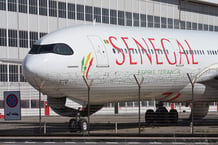 Les deux A330neo d’Air Sénégal ont fait l’objet de procédures pour défaut de paiement auprès de la Commercial Court de Londres. Ici, l’avion Casamance, à l’aéroport international de Rome, en mai 2026.