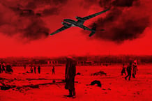 Drone Bayraktar Akinci au-dessus du village de Tinzawaten, au Mali, le 25 août 2024.
