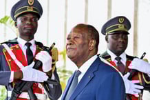 Alassane Ouattara, au palais présidentiel, à Abidjan, le 17 juin 2025. © Issouf SANOGO/AFP