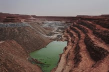 La mine en plein air d’uranium de Tamgak, dans le complexe d’Arlit, au Niger, en septembre 2013. © JOE PENNEY/REUTERS.