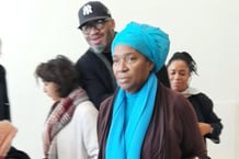 Pascaline Bongo Ondimba à Paris, lors de son procès en janvier 2024. © DR