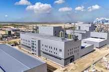 La première usine de composants pour batteries lithium-ion destinées aux véhicules électriques inaugurée à Jorf Lasfar au Maroc, le 25 juin 2025. © Cobco