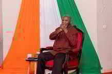 L’ancien président ivoirien Laurent Gbagbo, ce jeudi 19 juin 2025, jour de la signature d’un accord entre le PPA-CI et le PDCI. © Facebook PPA-CI Relais