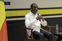 Patrice Talon lors d’une rencontre avec diaspora béninoise en Martinique, le 16 décembre 2023. © DANSOU/PRÉSIDENCE DU BENIN