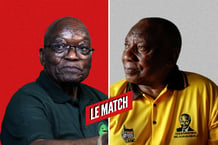 Jacob Zuma (à g.), l’ancien président de l’Afrique du Sud, et Cyril Ramaphosa, son successeur. © Montage JA ; Olympia de Maismont et Ihsaan HAFFEJEE/AFP.