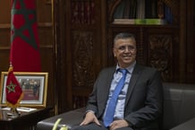 Le ministre marocain de la Justice, Abdellatif Ouahbi, le 24 mars 2022, à Rabat. © Jalal Morchidi / Anadolu Agency via AFP