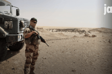 Un soldat français dans le nord du Tchad, en juin 2022 (archives). © Photo by AURELIE BAZZARA-KIBANGULA / AFP