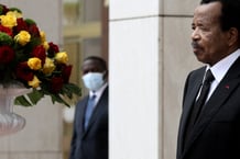 Paul Biya, au Palais d’Etoudi, à Yaoundé, le 26 juillet 2022. © Stephane Lemouton/Pool/ABACA