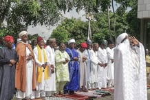 Des fidèles musulmans à Akpakpa, au Bénin, en prière lors de la clôture du mois de ramadan. (illustration)