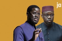 Le président du Sénégal, Bassirou Diomaye Faye (à g.), et son Premier ministre, Ousmane Sonko.