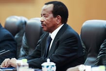 Le chef de l’État camerounais Paul Biya, à Pékin, en mars 2018. © Lintao Zhang/Pool via Reuters