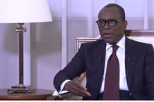 Le président béninois Patrice Talon, lors d’un entretien retransmis à la télévision le 19 février 2020. © DR