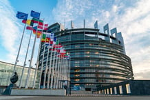 Le Parlement européen, à Bruxelles, Belgique, le 17 octobre 2022. © Dursun Aydemir/Anadolu Agency via AFP