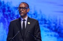 Le président rwandais Paul Kagame, à la COP27, le 8 novembre 2022. © AHMAD GHARABLI/AFP