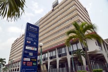 Le siège de la banque Société générale Côte d’Ivoire, à Abidjan. © Issouf SANOGO / AFP