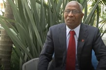 Bah Oury, le Premier ministre guinéen, lors de l’entretien qu’il a accordé à Jeune Afrique à Kigali, le 18 mais 2024, en marge de l’Africa CEO forum.
