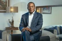 Pascal Affi N’Guessan (Cote d’Ivoire), chez lui a Abidjan le 13 septembre 2019. © Issam Zelji pour JA