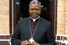 Monseigneur Bienvenu Manamika, l’archevêque métropolitain de Brazzaville, le 21 juin 2024. © Jaddy Dacosta pour JA