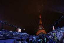 Cérémonie d’ouverture des Jeux olympiques de Paris, le 26 juillet 2024. © Photo by Cameron Spencer / GETTY IMAGES EUROPE / Getty Images via AFP