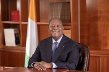 Le président Alassane Ouattara, lors de son message à la nation, à l’occasion du 64ᵉ anniversaire de l’indépendance de la Côte d’Ivoire, le 6 août 2024. © Présidence de la Côte d’Ivoire